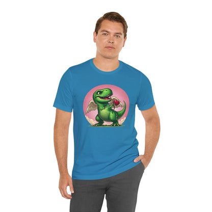 Cupidsaurus Rex T-Shirt – Funny Dinosaur Cupid Valentine’s Day Tee