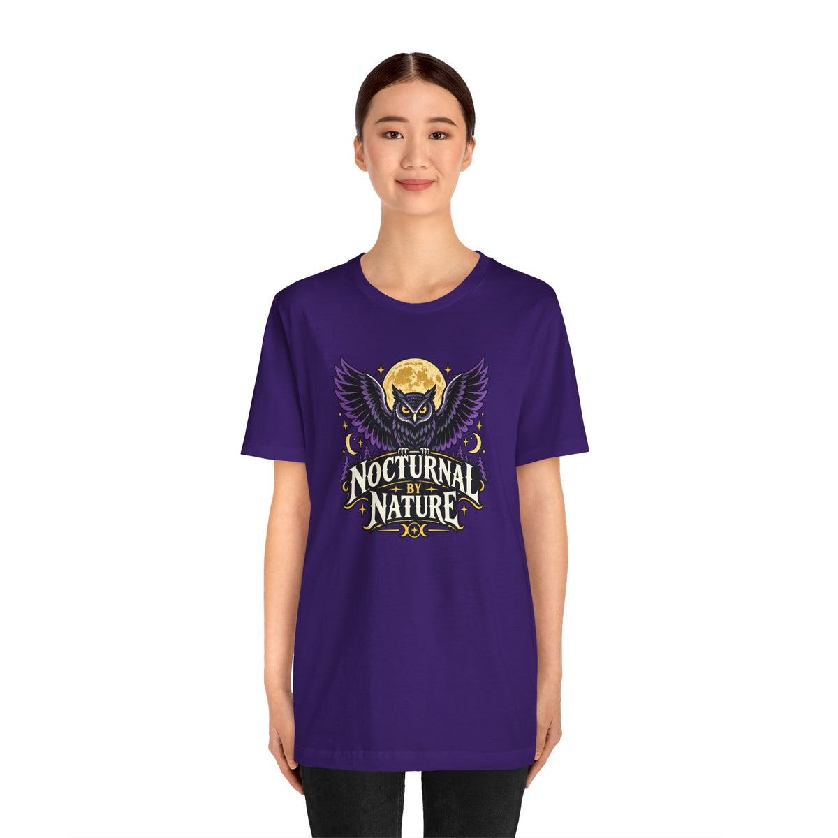 Nocturnal by Nature T-Shirt – Moonlit Owl Graphic Tee