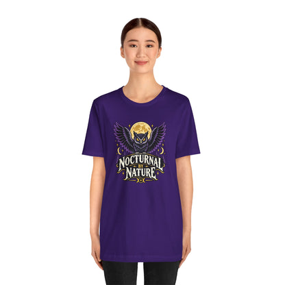 Nocturnal by Nature T-Shirt – Moonlit Owl Graphic Tee