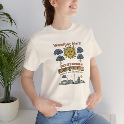 Weather Alert Political Satire T-Shirt – Funny Protest Shirt | Whimspin