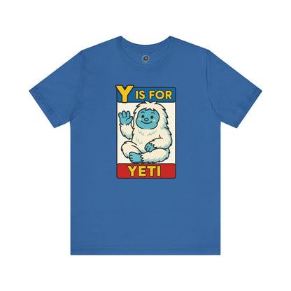 Y Is for Yeti T-Shirt – Cute Winter Monster Tee from the Monster Alphabet Series