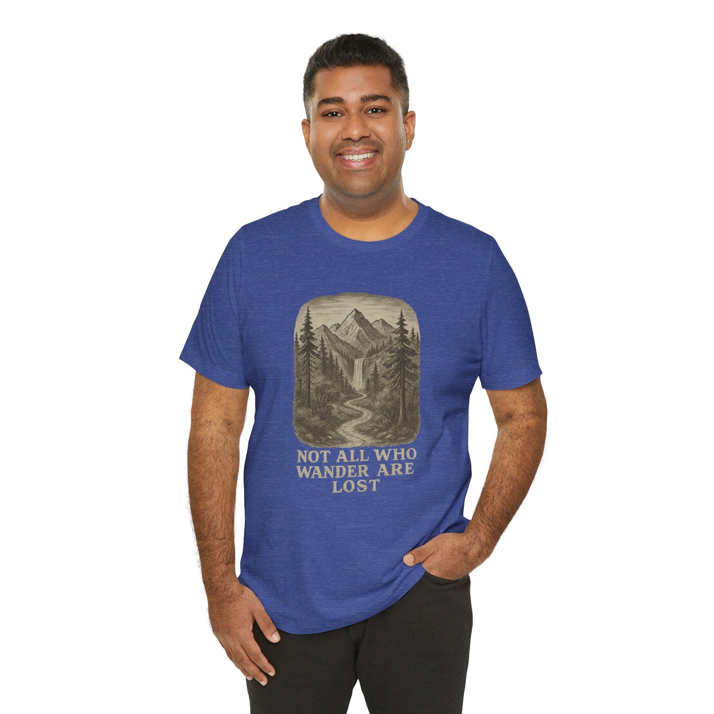 Not All Who Wander Are Lost T-Shirt – Tolkien Travel Tee for Nature Lovers
