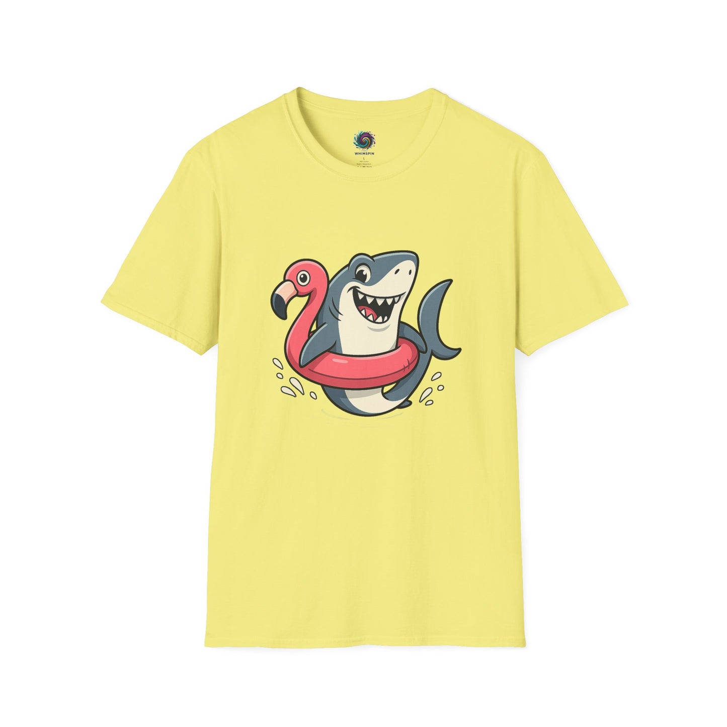 Shark & Flamingo Floatie T-Shirt – Funny Beach & Pool Day Tee