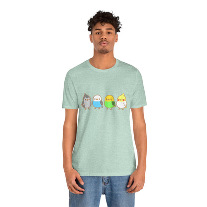 Chirpy Flock Bird T-Shirt – Cute Tee for Animal Lovers - WhimSpin - https://whimspin.com