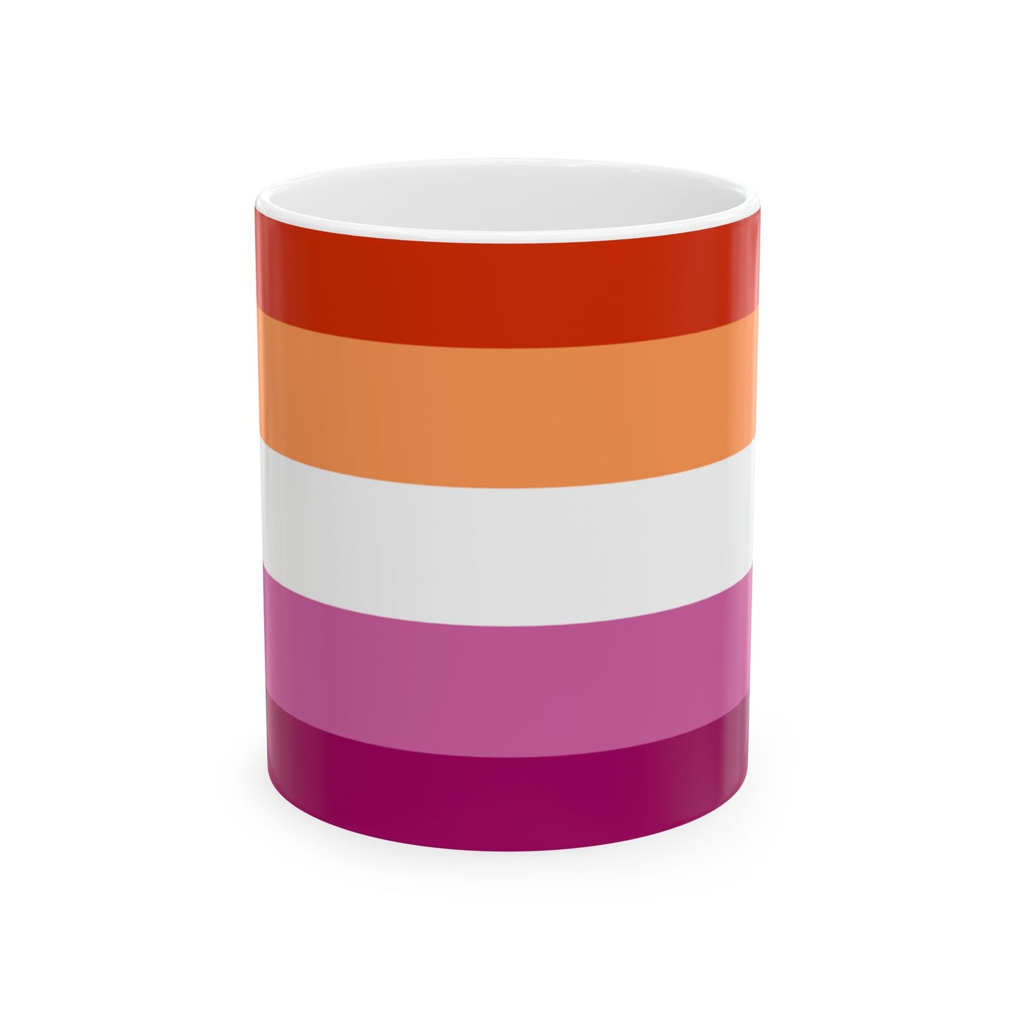 Lesbian Pride Flag Mug – Sapphic Identity LGBTQ+ Ceramic Cup