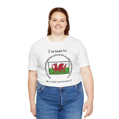 Llanfairpwllgwyngyllgogerychwyrndrobwllllantysiliogogogoch T-Shirt – Funny Wales Travel Merch