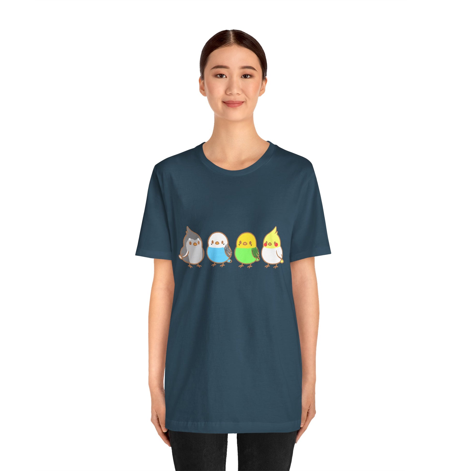 Chirpy Flock Bird T-Shirt – Cute Tee for Animal Lovers - WhimSpin - https://whimspin.com