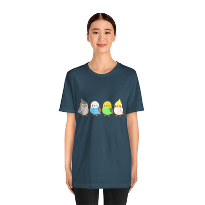 Chirpy Flock Bird T-Shirt – Cute Tee for Animal Lovers - WhimSpin - https://whimspin.com