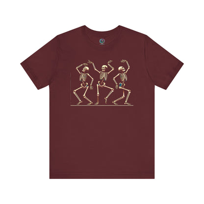 Dancing Skeleton T-Shirt – Funny Halloween Skeleton Shirt for Spooky Season