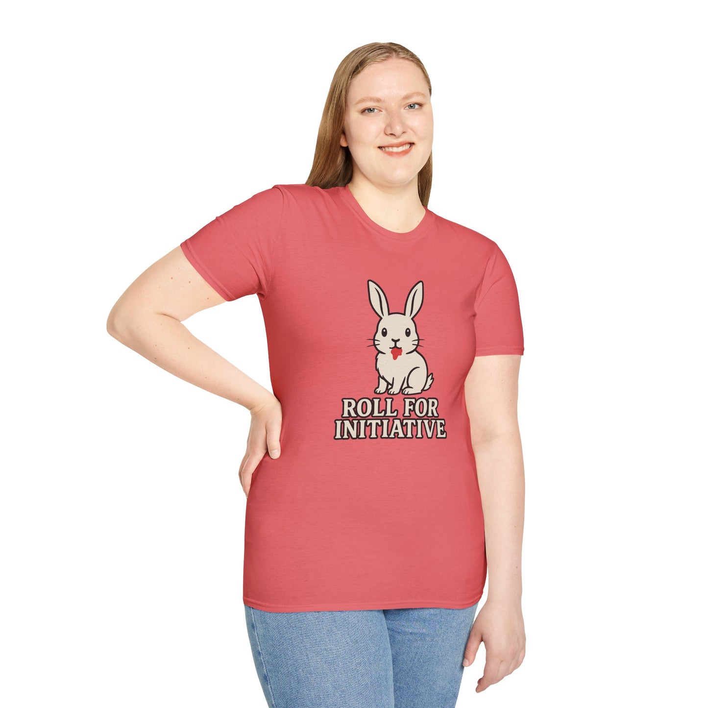 Roll for Initiative T-Shirt – Killer Bunny Humor Gaming Tee