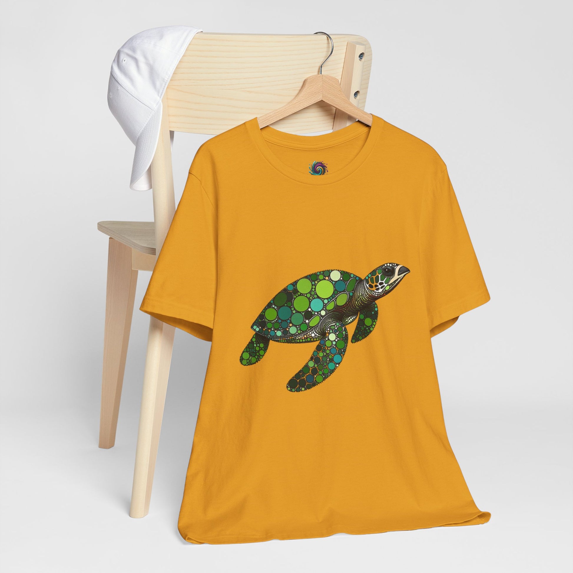 Geometric Sea Turtle T-Shirt – Eco Ocean Vibes Graphic Tee - WhimSpin - https://whimspin.com