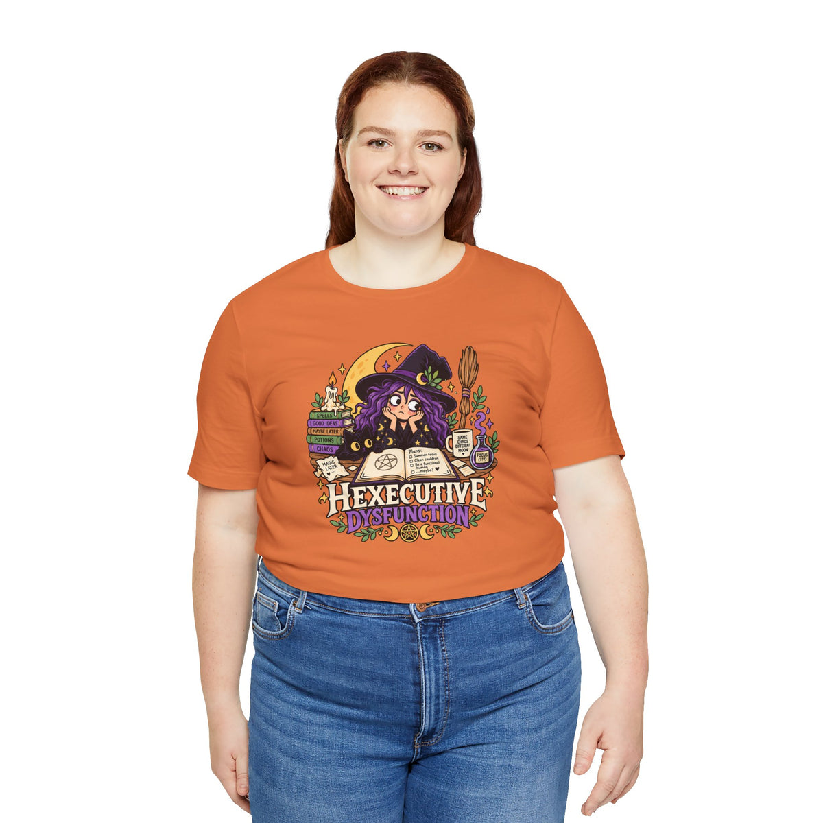 Hexecutive Dysfunction T-Shirt - Funny Witchy ADHD Humor Tee