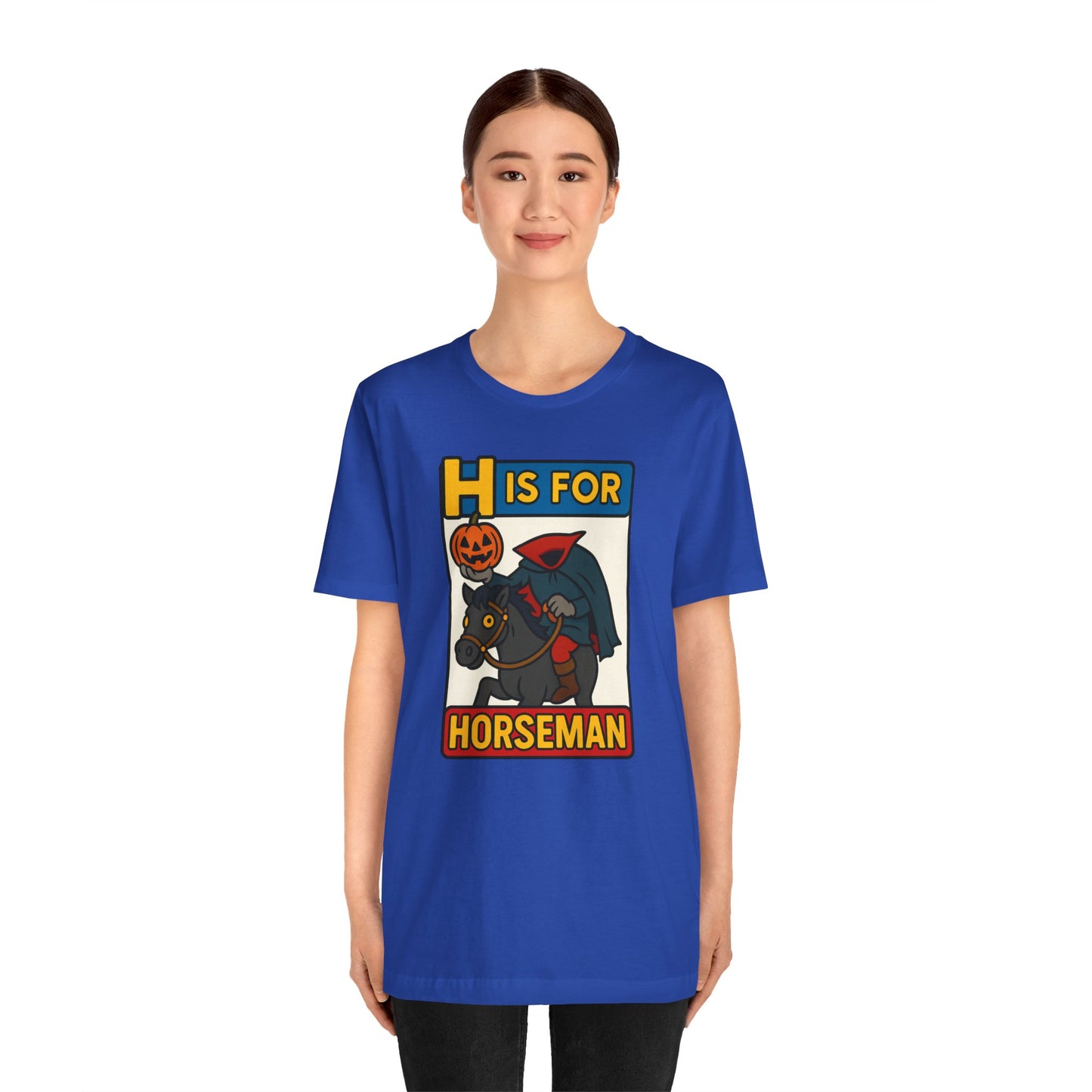 H Is for Horseman Shirt – Headless Horseman Halloween Tee