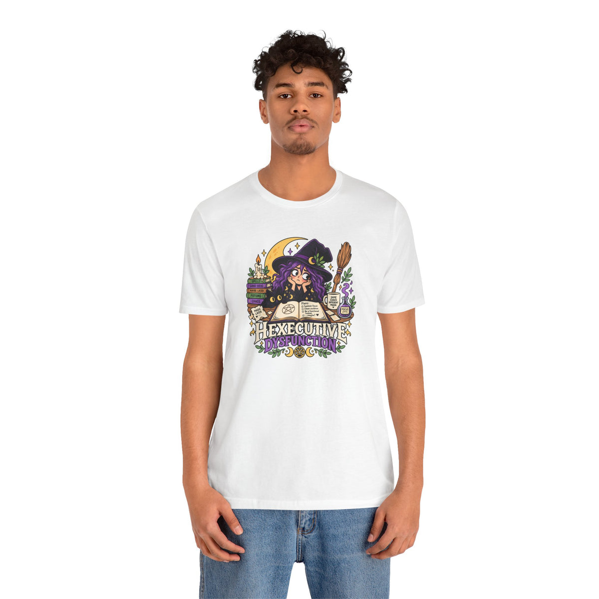 Hexecutive Dysfunction T-Shirt - Funny Witchy ADHD Humor Tee