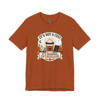 It’s Not a Cult Pumpkin Spice T-Shirt – Funny Fall Tee