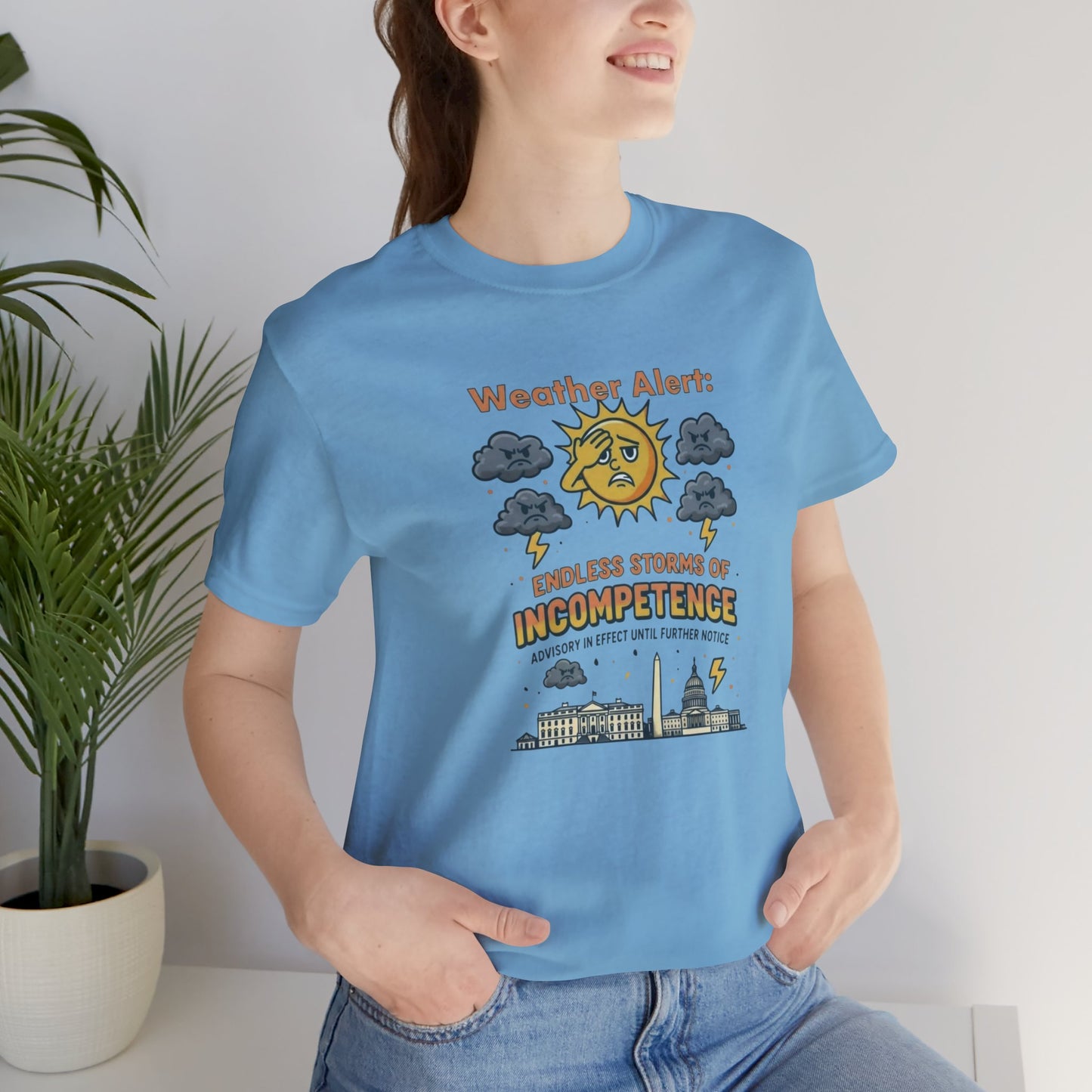 Weather Alert Political Satire T-Shirt – Funny Protest Shirt | Whimspin