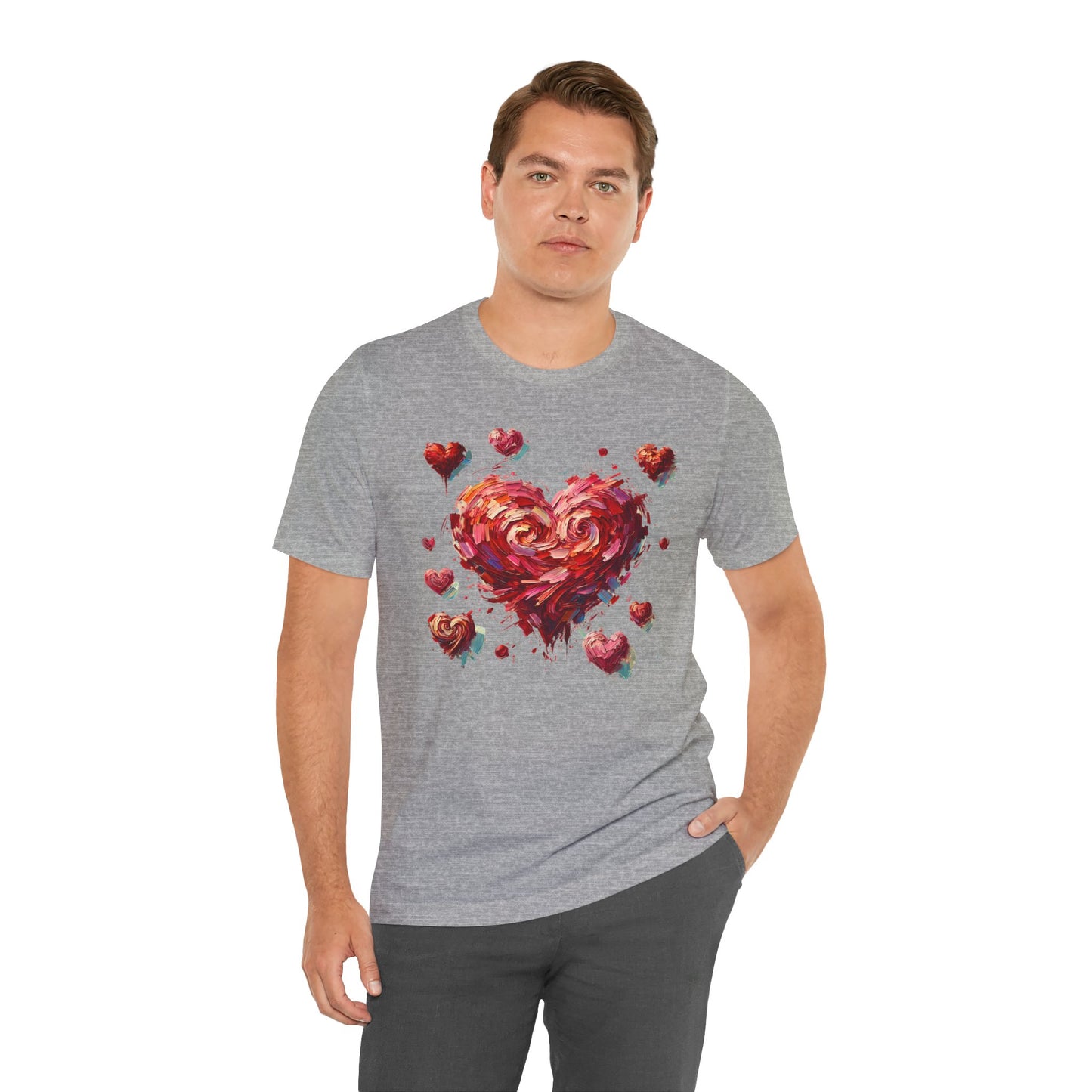 Impressionistic Heart T-Shirt – Artistic Valentine's Day Tee