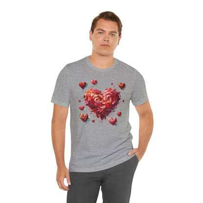 Impressionistic Heart T-Shirt – Artistic Valentine's Day Tee