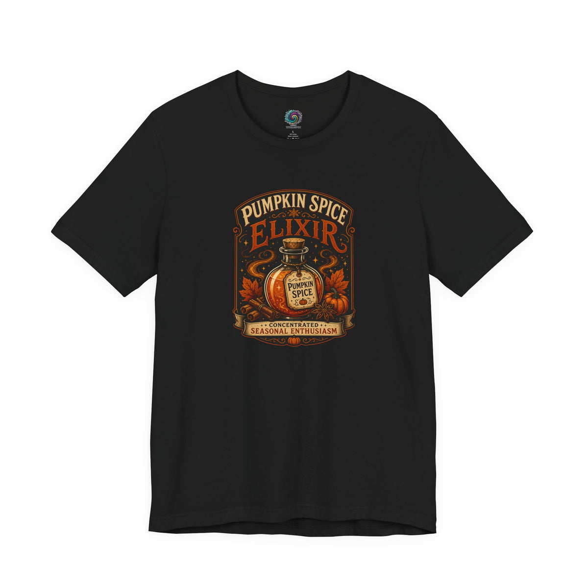 Pumpkin Spice Elixir T-Shirt – Funny Witchy Fall Coffee Tee