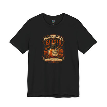 Pumpkin Spice Elixir T-Shirt – Funny Witchy Fall Coffee Tee
