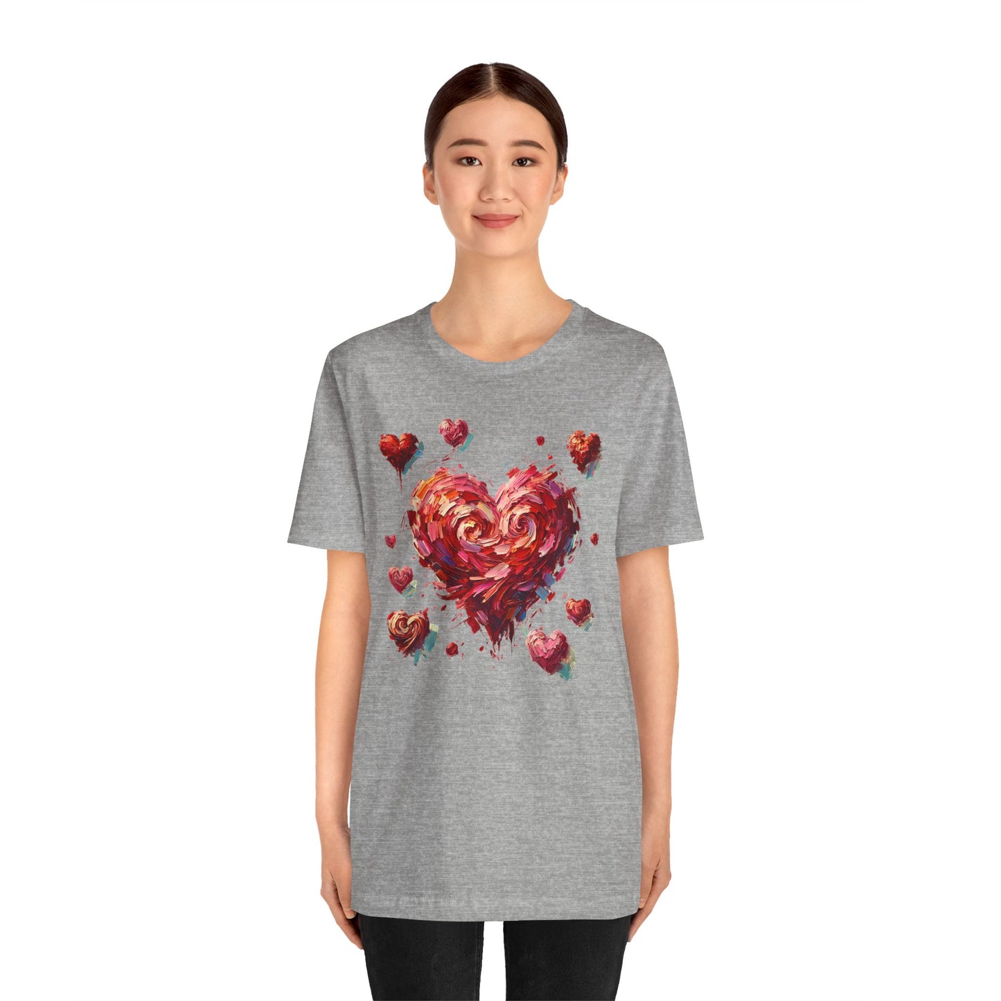 Impressionistic Heart T-Shirt – Artistic Valentine's Day Tee