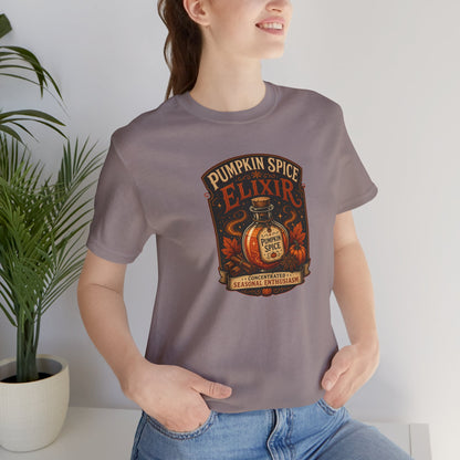 Pumpkin Spice Elixir T-Shirt – Funny Witchy Fall Coffee Tee