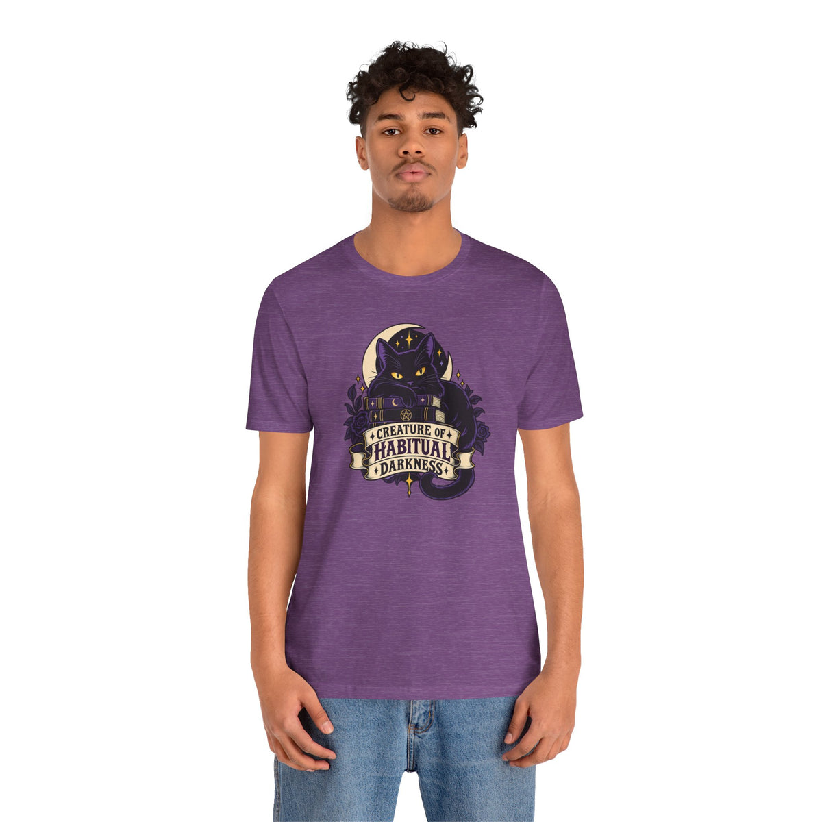 Creature of Habitual Darkness T-Shirt – Black Cat Goth Tee