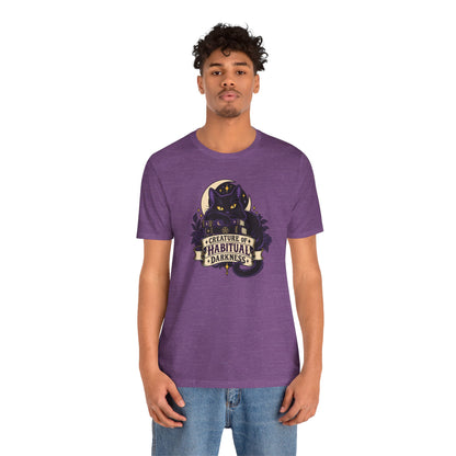 Creature of Habitual Darkness T-Shirt – Black Cat Goth Tee