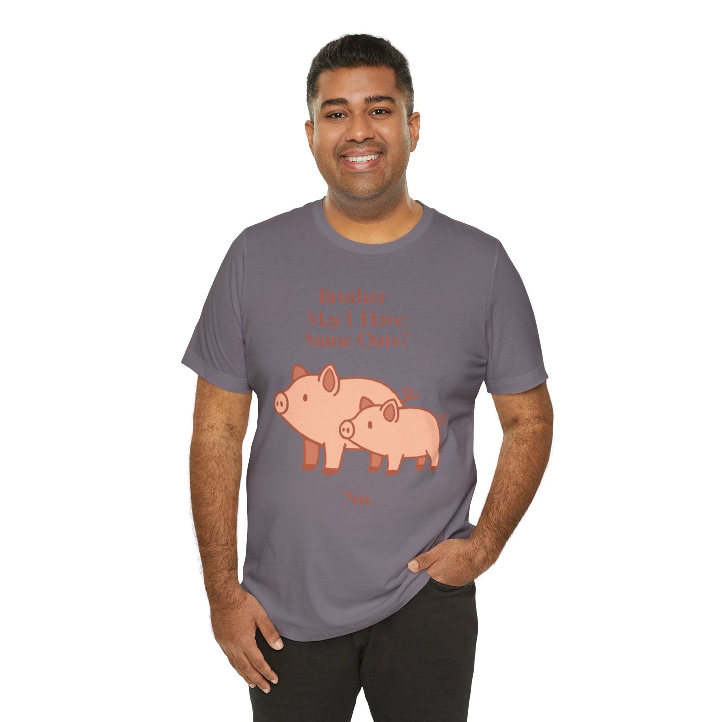 Brother May I Have Some Oats T-Shirt – Funny Viral Pig Meme Tee