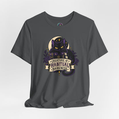 Creature of Habitual Darkness T-Shirt – Black Cat Goth Tee