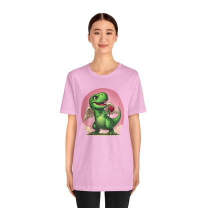 Cupidsaurus Rex T-Shirt – Funny Dinosaur Cupid Valentine’s Day Tee