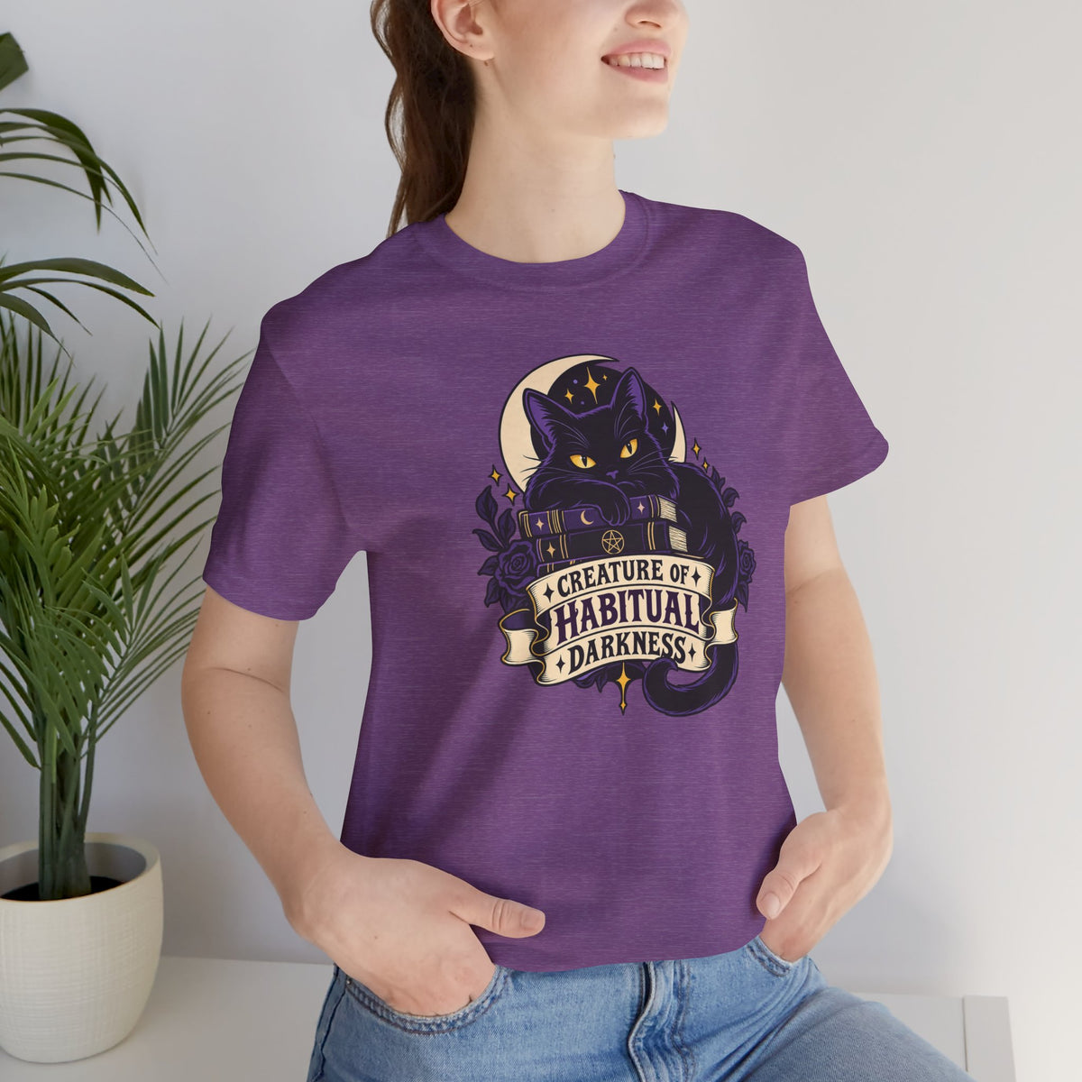 Creature of Habitual Darkness T-Shirt – Black Cat Goth Tee