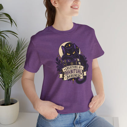 Creature of Habitual Darkness T-Shirt – Black Cat Goth Tee