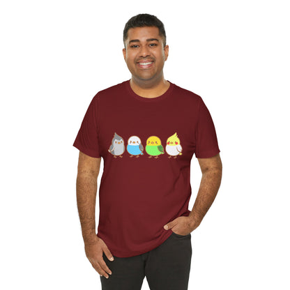 Chirpy Flock Bird T-Shirt – Cute Tee for Animal Lovers - WhimSpin - https://whimspin.com