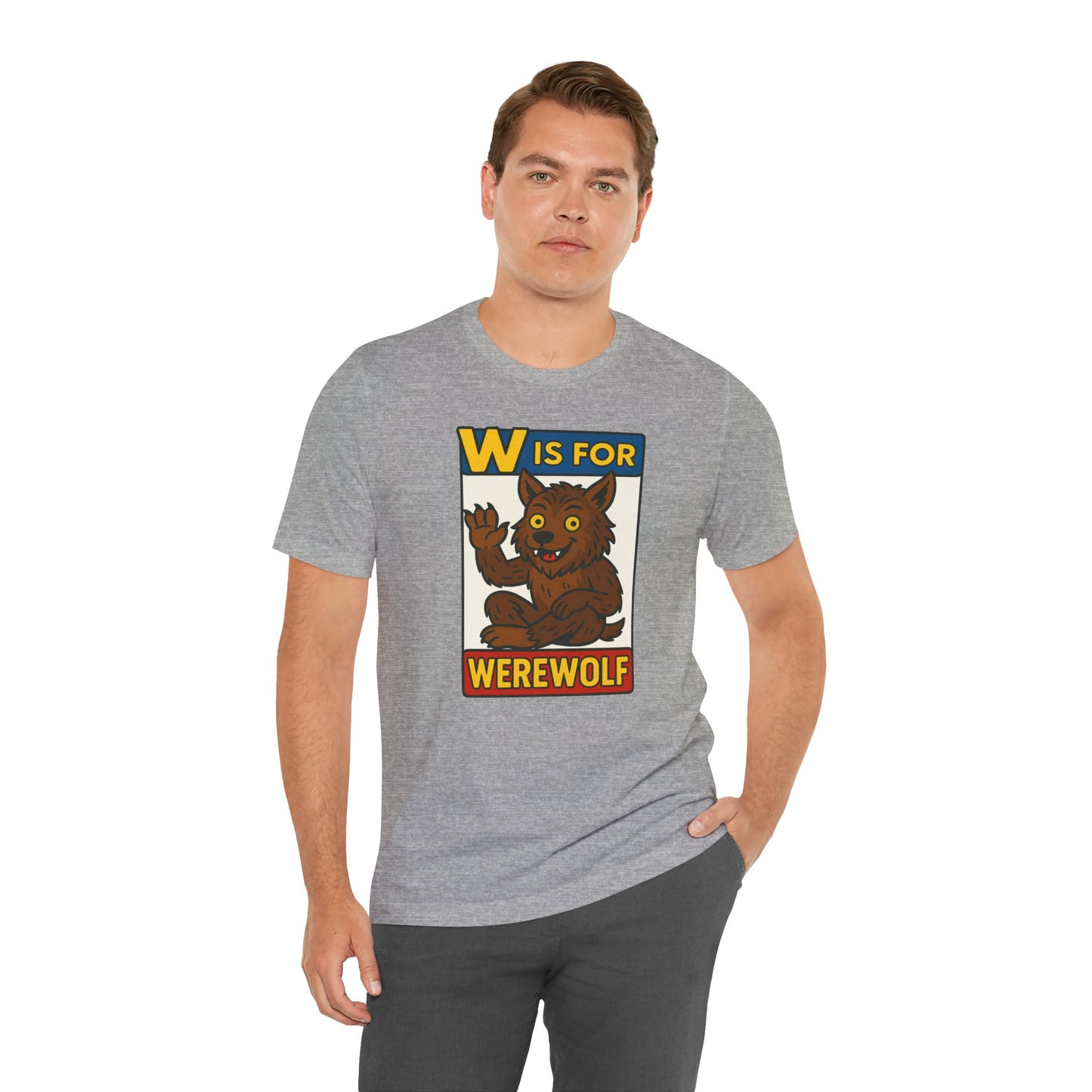 W Is for Werewolf T-Shirt – Cute Werewolf Shirt from Monster Alphabet