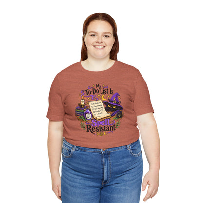 My To-Do List Is Spell Resistant T-Shirt – Funny Witchy ADHD Tee
