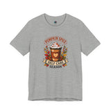 Heather gray T-shirt with 