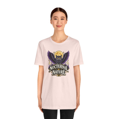 Nocturnal by Nature T-Shirt – Moonlit Owl Graphic Tee