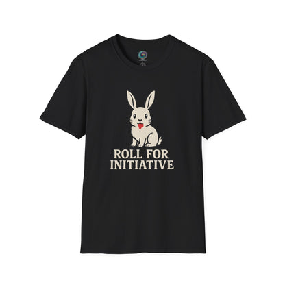 Roll for Initiative T-Shirt – Killer Bunny Humor Gaming Tee