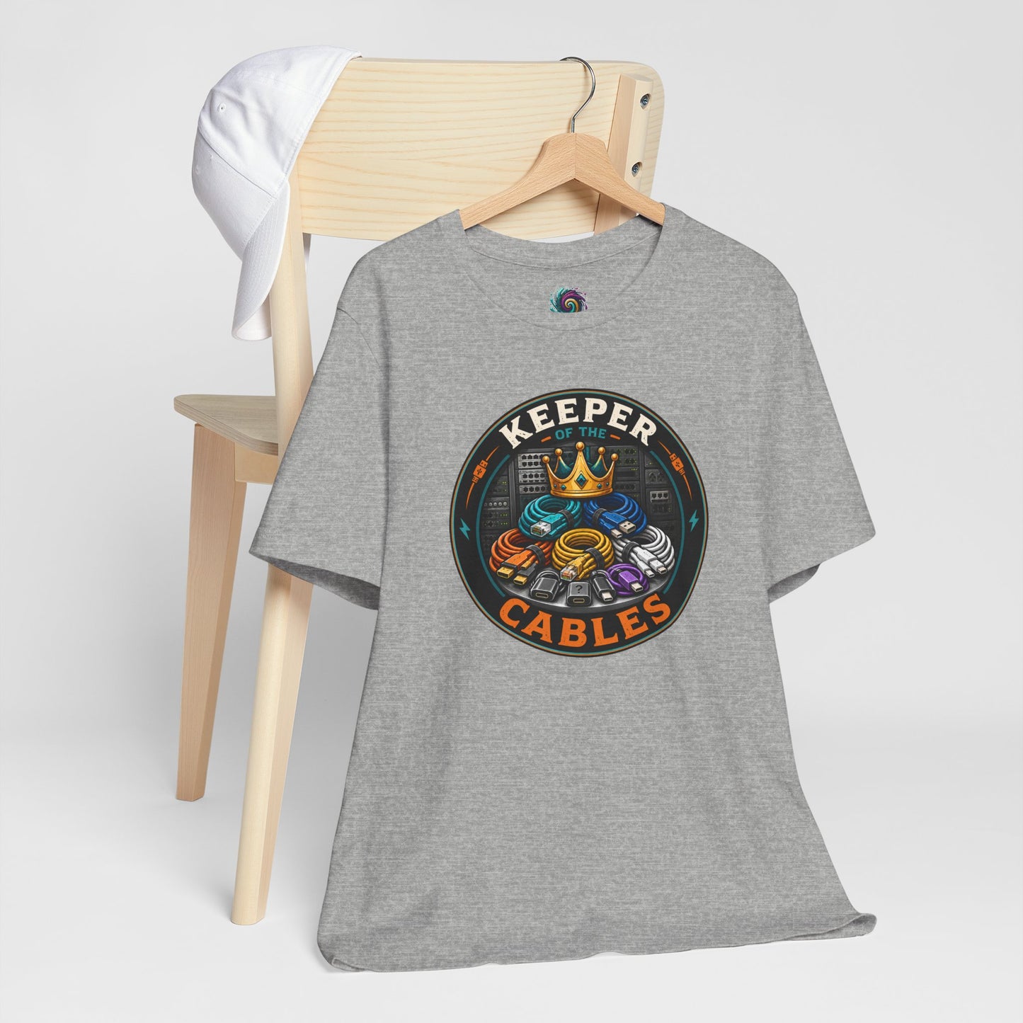 Keeper of the Cables T-Shirt – Funny Tech Dad Cable Tee