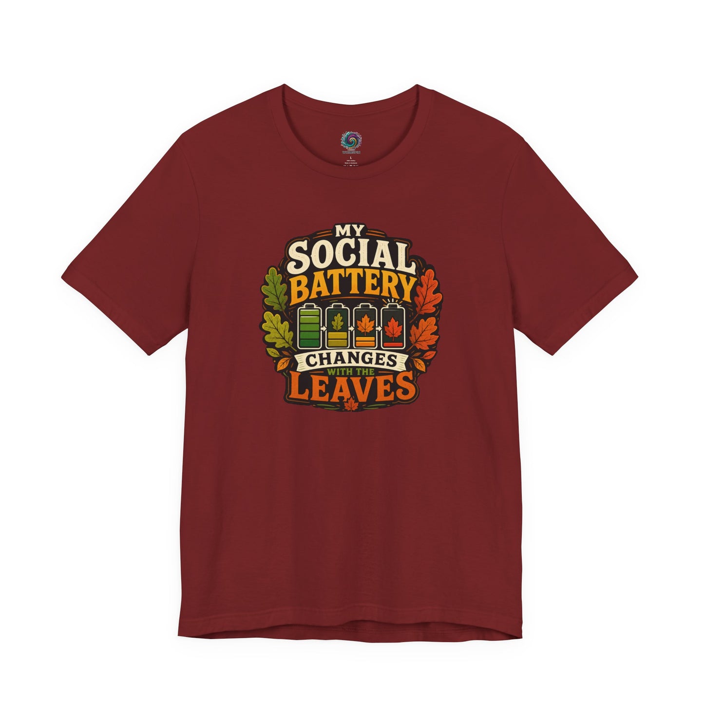 My Social Battery Changes With the Leaves T-Shirt – Funny Fall Tee
