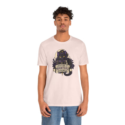 Creature of Habitual Darkness T-Shirt – Black Cat Goth Tee