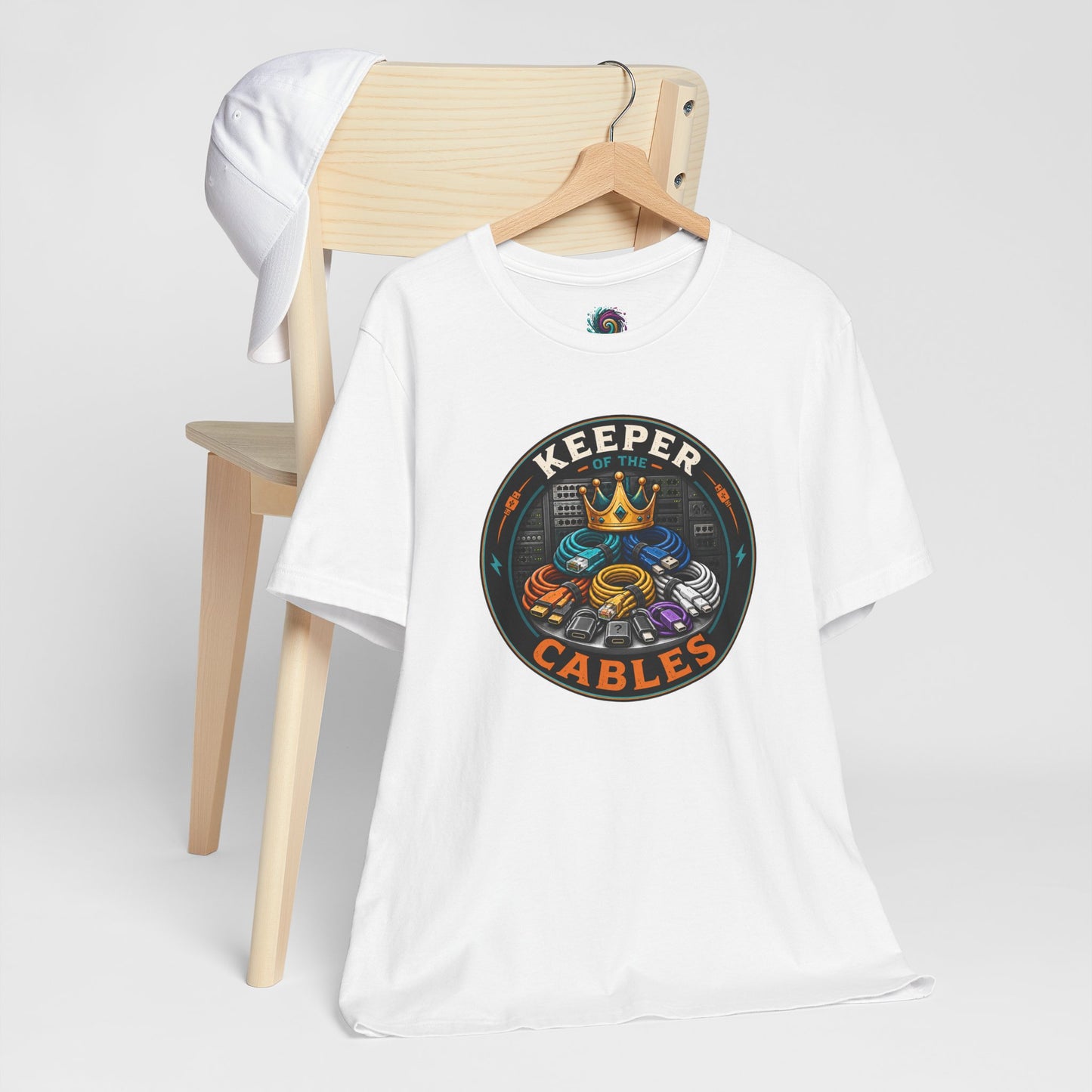Keeper of the Cables T-Shirt – Funny Tech Dad Cable Tee