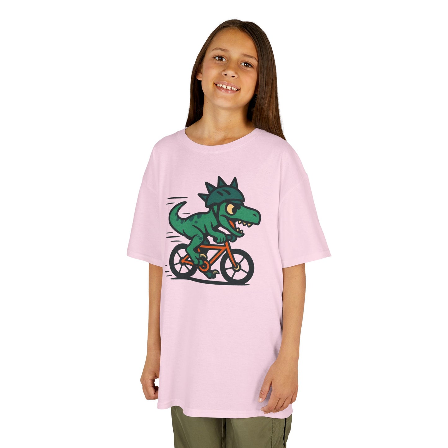 Kids Velociraptor Bike T-Shirt – Funny Dino Velo Tee