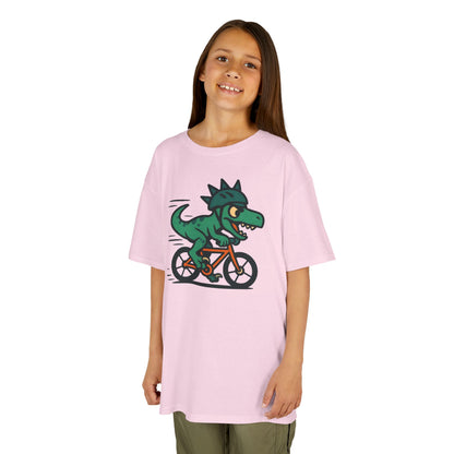Kids Velociraptor Bike T-Shirt – Funny Dino Velo Tee