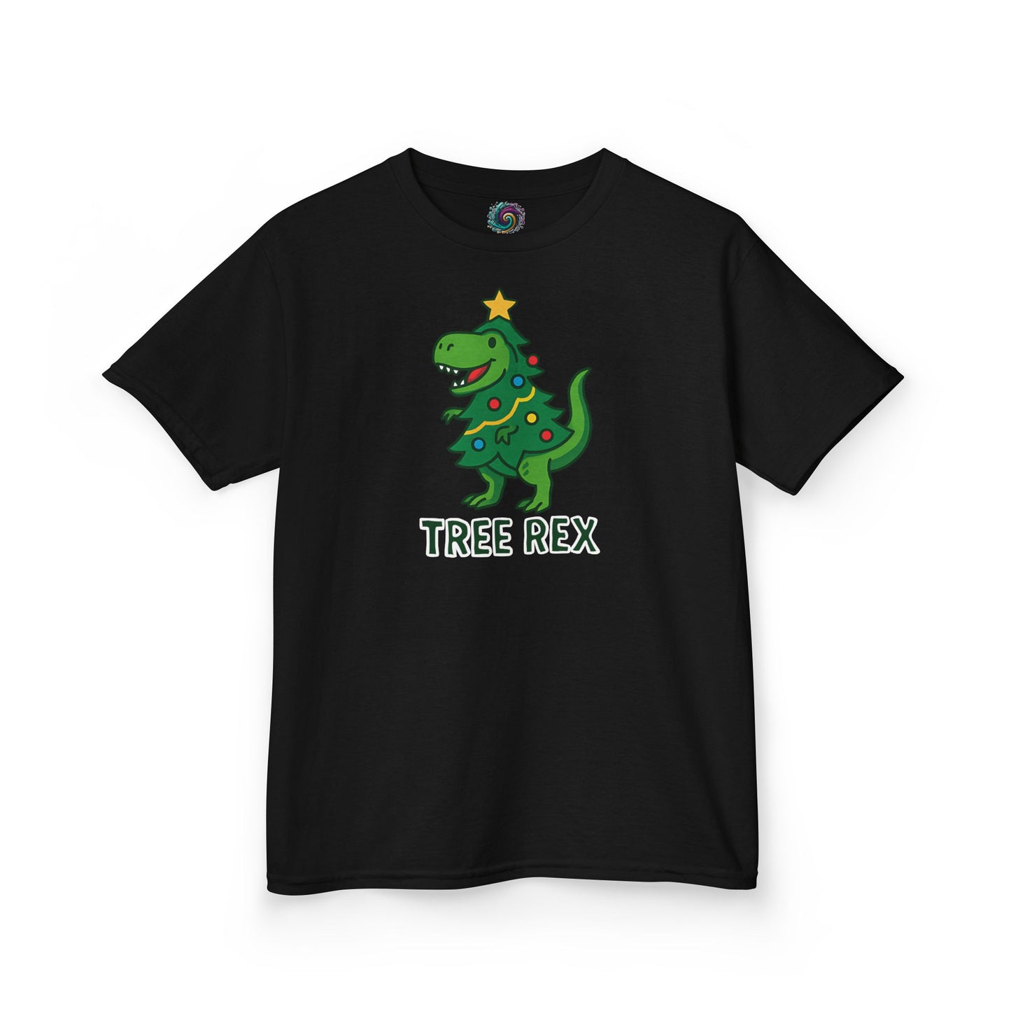 Tree Rex Kids’ Christmas T-Shirt – Cute Dino Holiday Tee