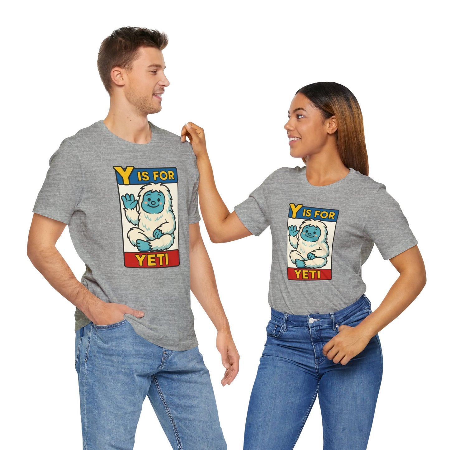 Y Is for Yeti T-Shirt – Cute Winter Monster Tee from the Monster Alphabet Series