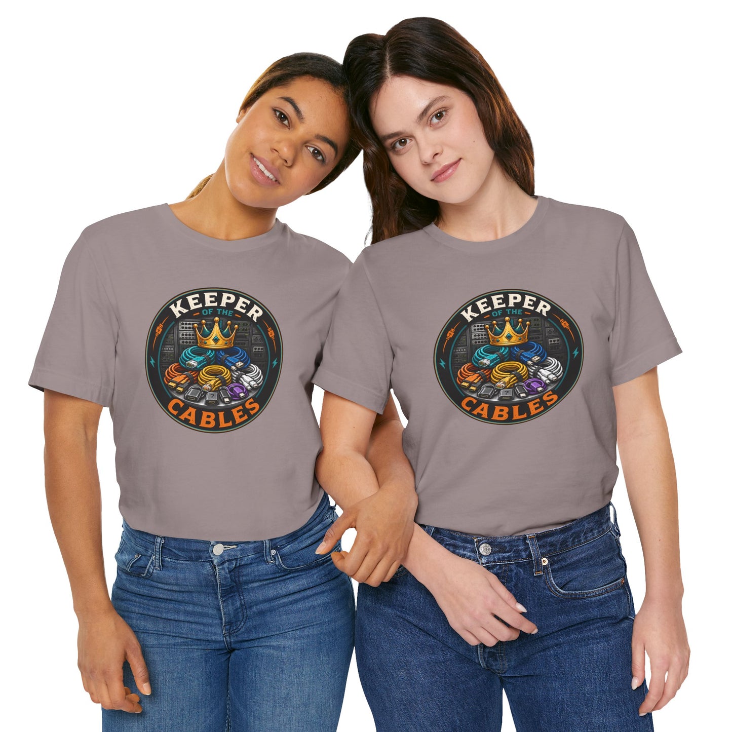 Keeper of the Cables T-Shirt – Funny Tech Dad Cable Tee