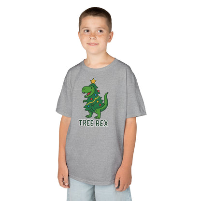 Tree Rex Kids’ Christmas T-Shirt – Cute Dino Holiday Tee