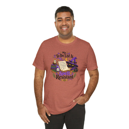 My To-Do List Is Spell Resistant T-Shirt – Funny Witchy ADHD Tee